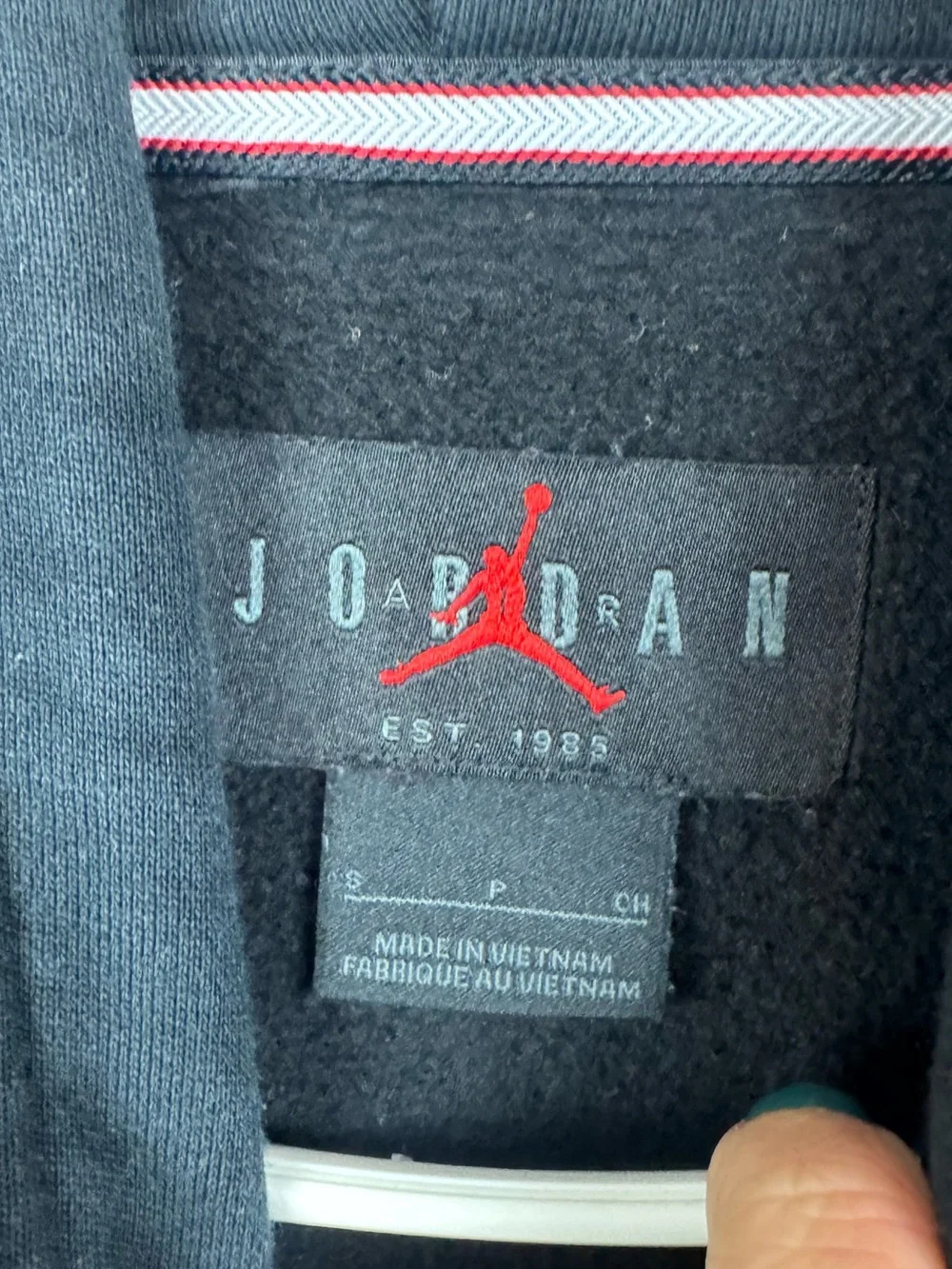 Jordan Jumpman Statement Fleece Pullover Hoodie in black S